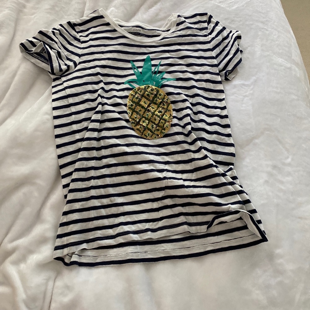 J.Crew pineapple preppy t-shirt